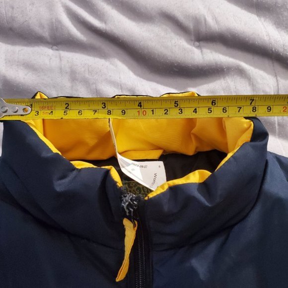 Dejavu Puffer Sporty Vest- Color Block Blue/Yellow- Size 14 Youth (Small… - Picture 9 of 16